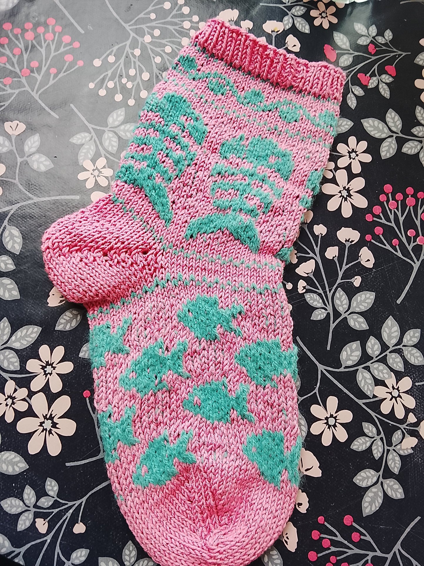 Patron de chaussette poissons