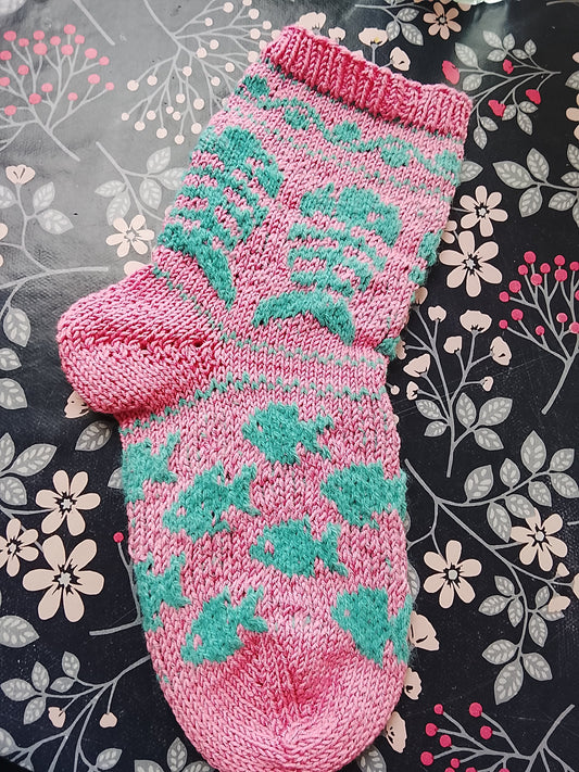 Patron de chaussette poissons